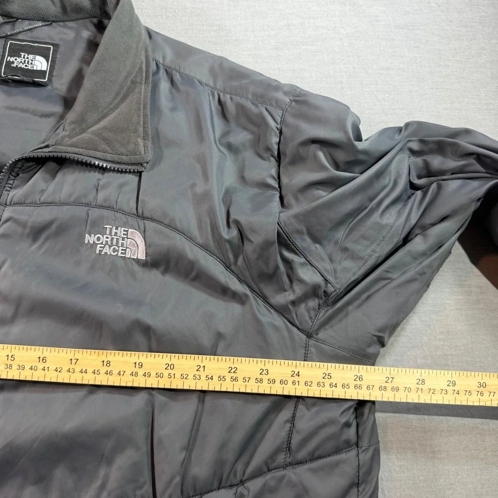The North Face Puffer Jacket Mens XXL Grey Excellent Insulated Full Zip Coat